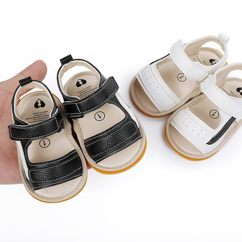 Baby Summer Sandals, Adjustable Grippy Textured Sole