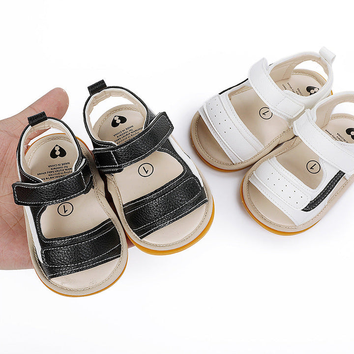 Baby Summer Sandals, Adjustable Grippy Textured Sole