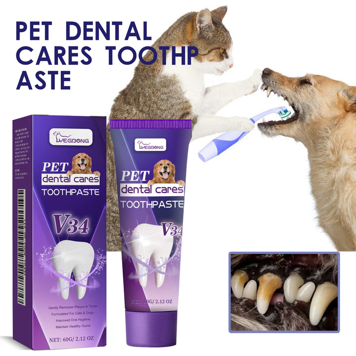 V34 Pet Toothpaste for Fresher Breath and Gum Care