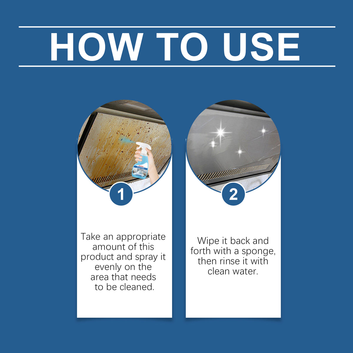 Multi-Surface Foam Cleaner for Kitchen and Bathroom Grime
