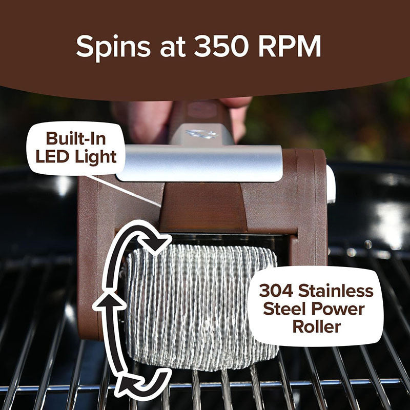 Electric Grill Brush, Rechargeable Powered Grate Cleaner