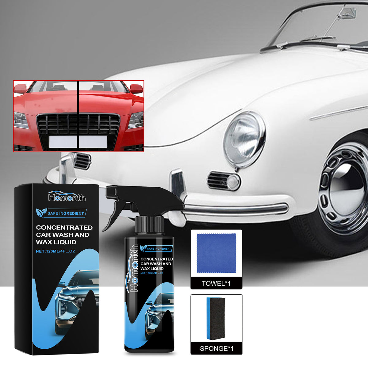 Car Wash And Wax Spray For Easy Exterior Cleaning