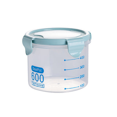 Airtight Clear Food Storage Jars with Snap-Lock Lids