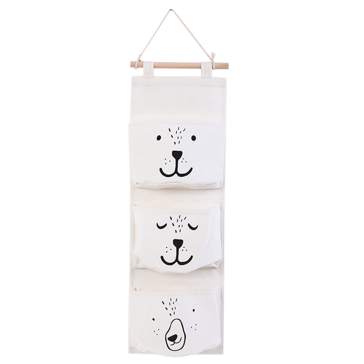 3-Pocket Hanging Wall Organizer for Nursery Storage