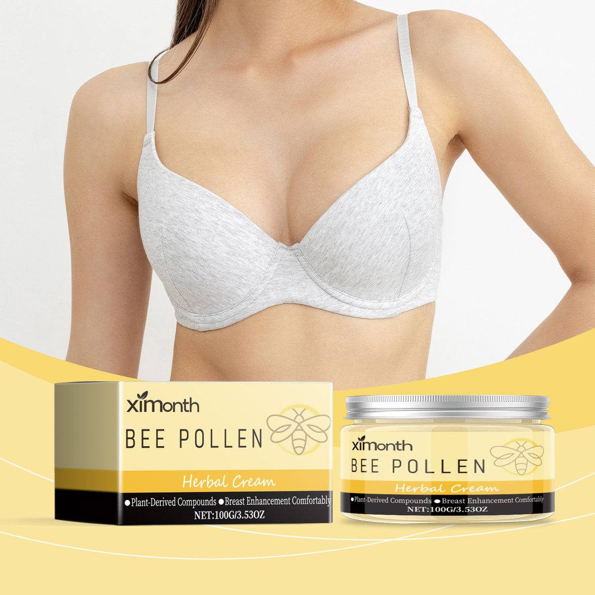 Ximonth Bee Pollen Herbal Breast Cream