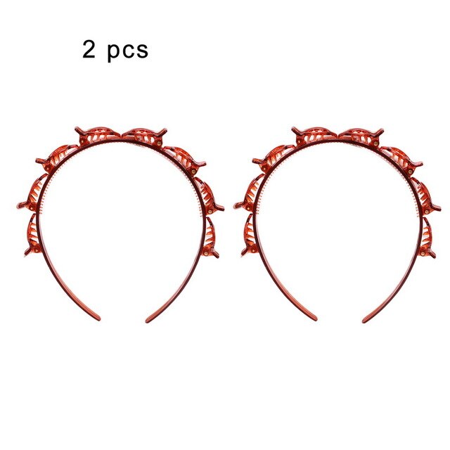 Braided Hair Hoop for Quick Flyaway Control & Style