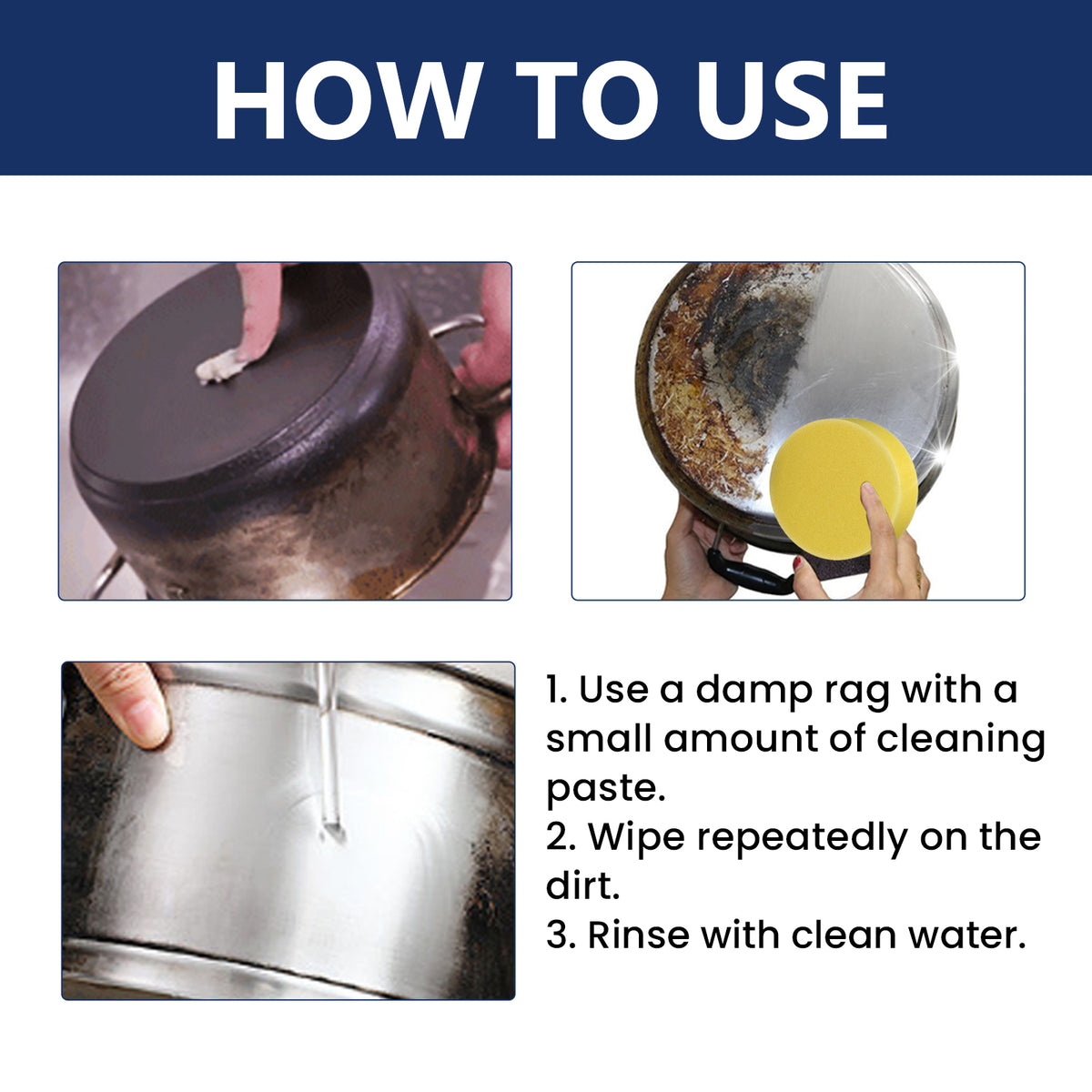Stainless Steel Cleaning Cream for Rust & Dirt Removal
