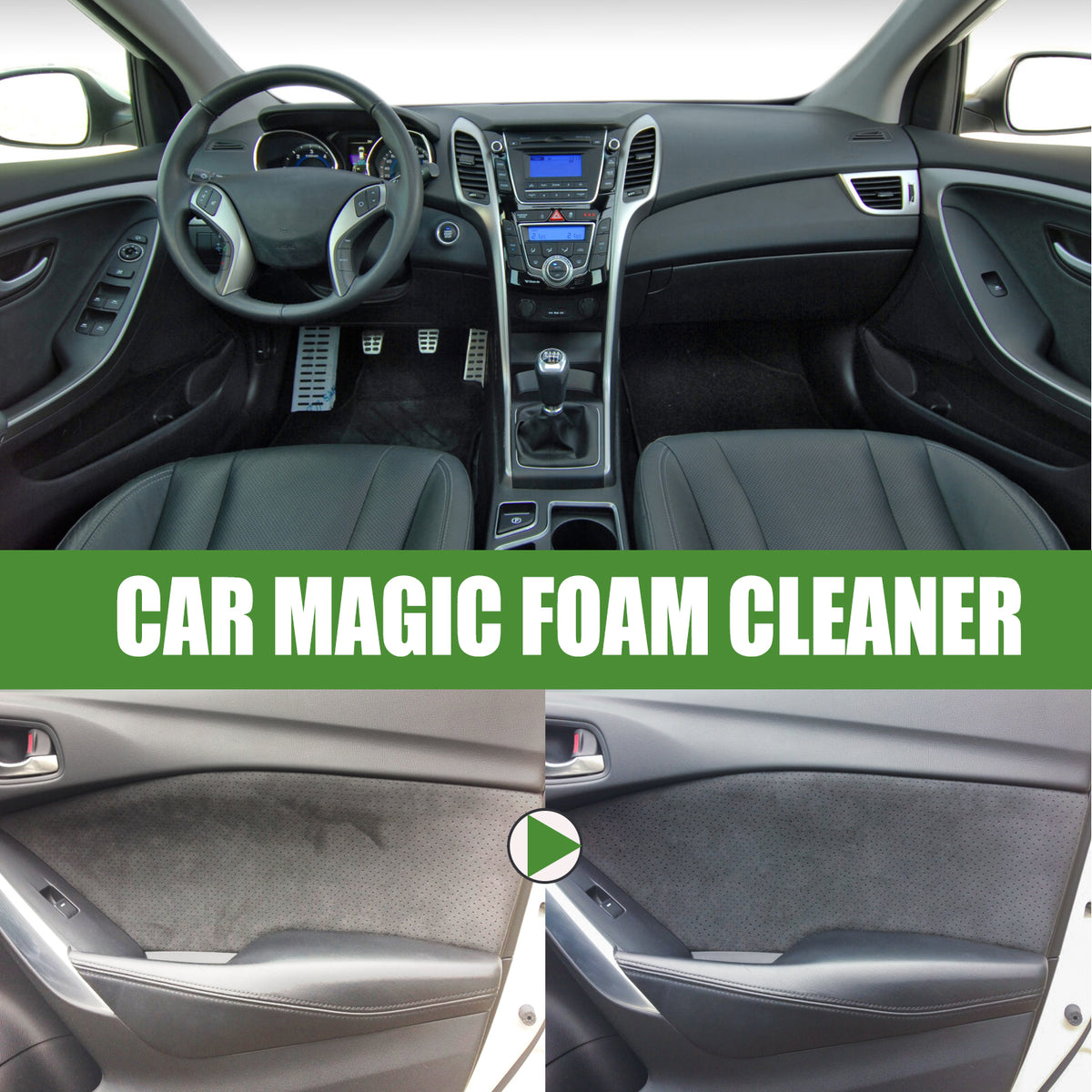 Car Interior Foam Cleaner for Stains, Grime & Dust