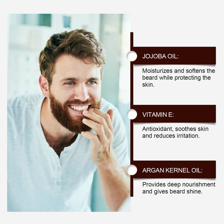 Men's Beard Balm for Soft, Nourished, Healthy Shine