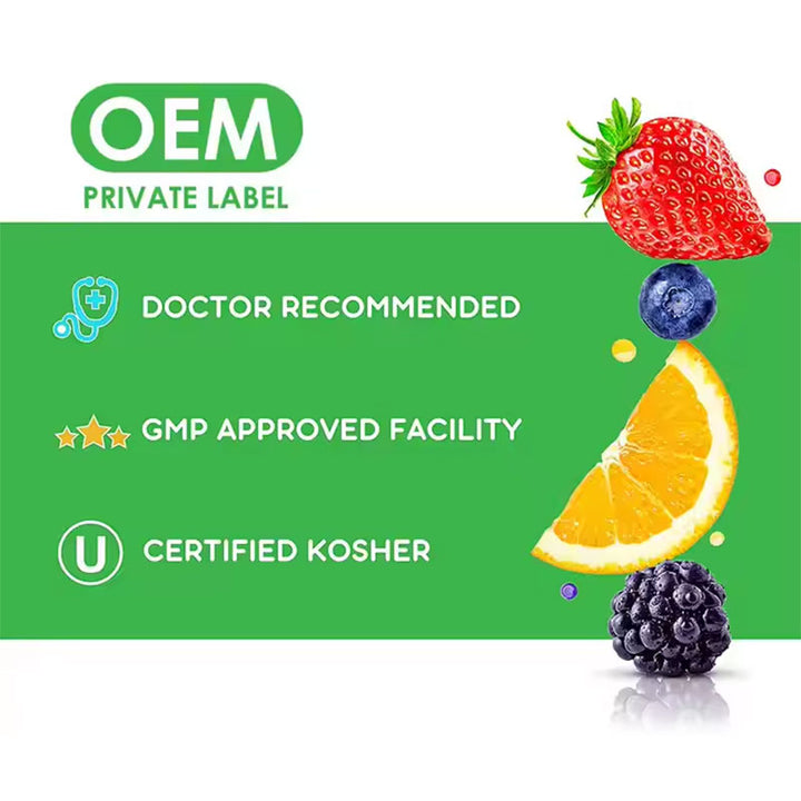 Probiotic Gummies — 60 Fruit Chews for Digestive Health