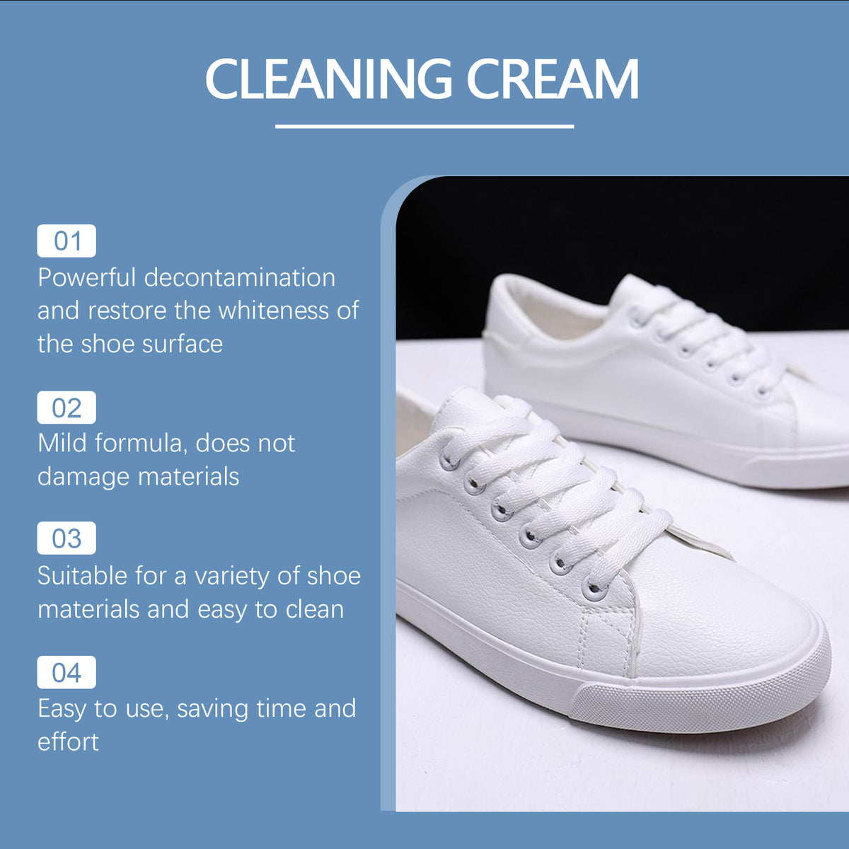 Shoe Cleaning Cream for Brighter, Whiter Sneakers