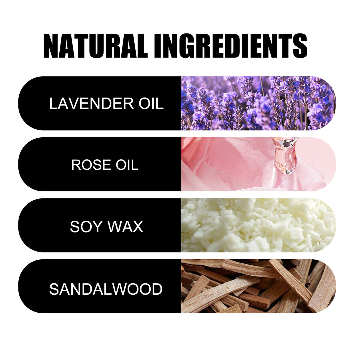 Soy Candle for Romantic Ambiance | Musk Rose Vanilla