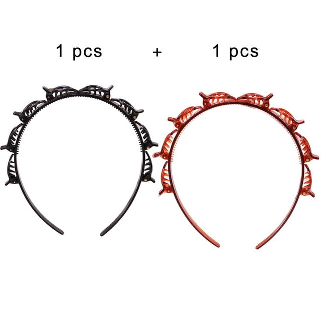 Braided Hair Hoop for Quick Flyaway Control & Style