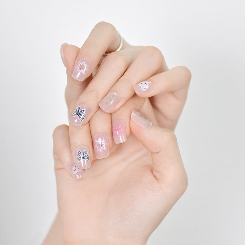 Semi-Cured UV Gel Nail Stickers — Salon Art in Seconds