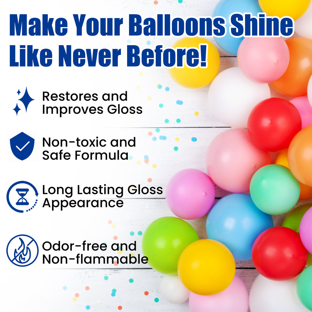 Balloon Shiny Spray for Long-Lasting Gloss Appearance