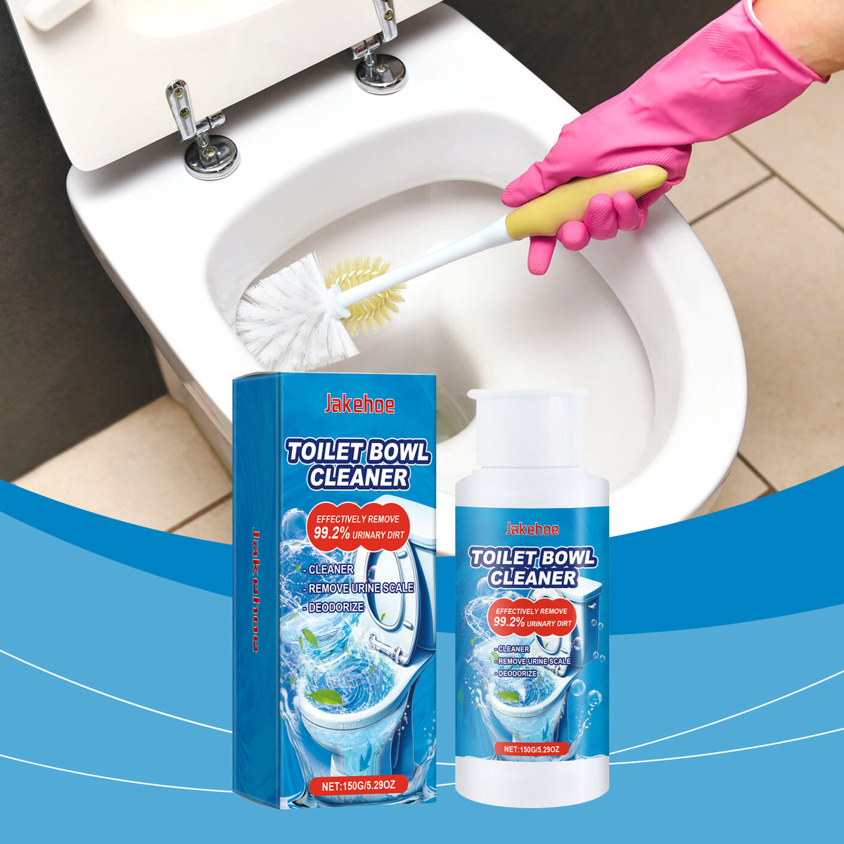 Toilet Bowl Cleaner for Urine Scale, Stains & Odor