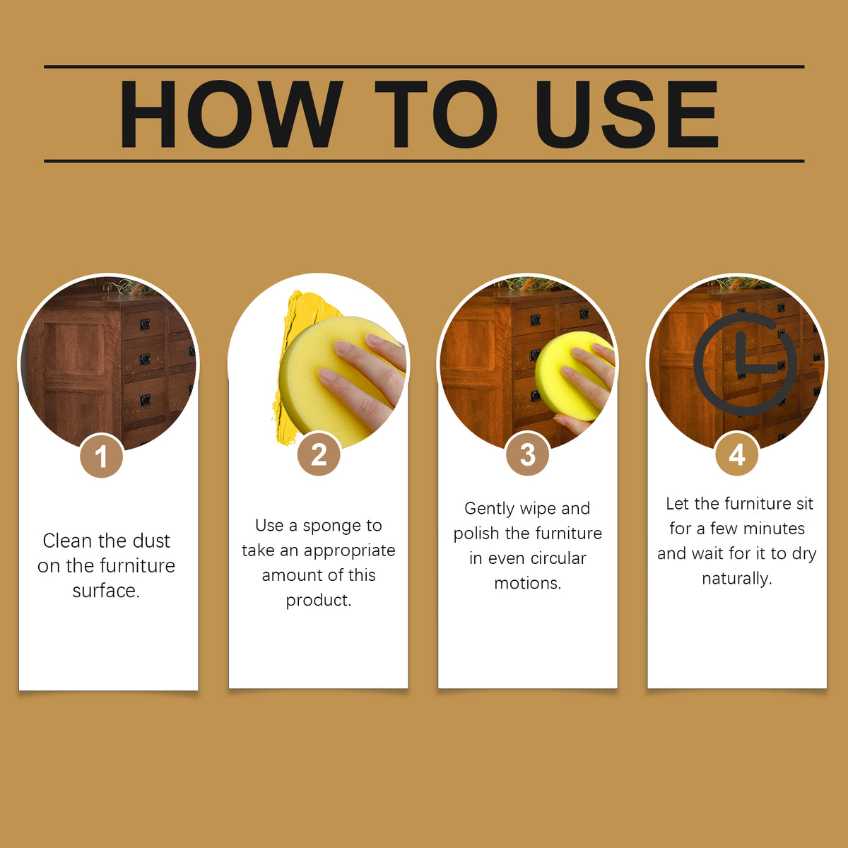 Furniture Beeswax Polish for Wood Protection & Shine