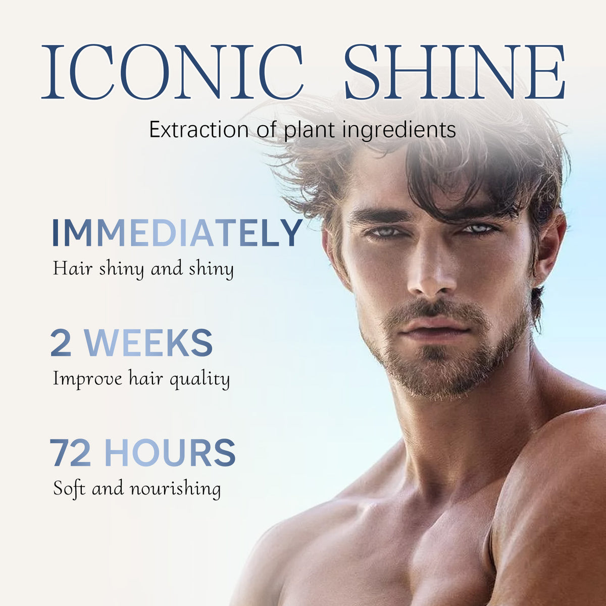 Men's Hair Repair Cream for Dry, Frizzy, Damaged Hair