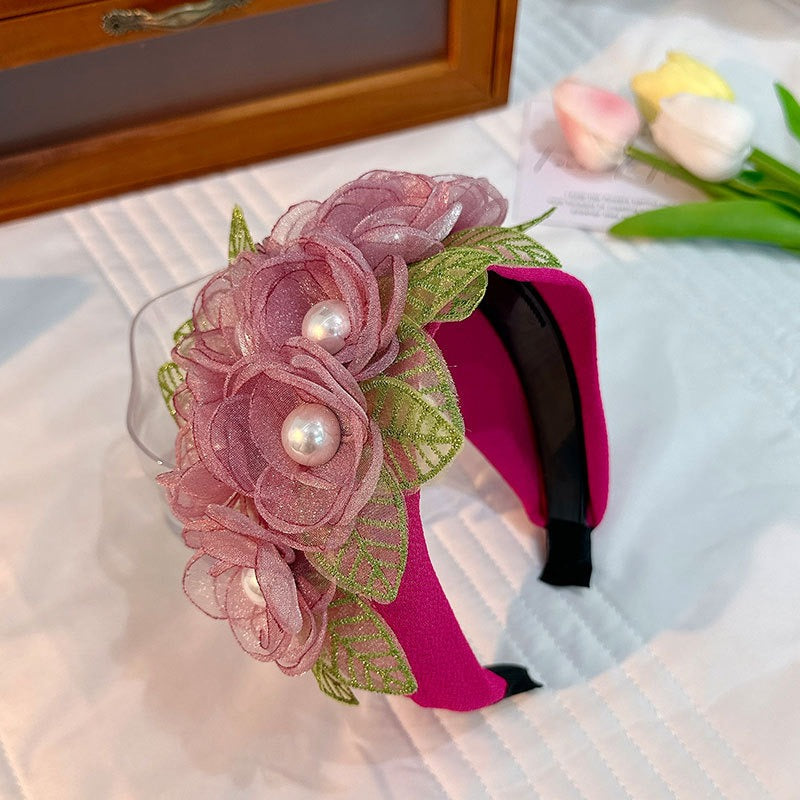 Handmade Floral Headband for Romantic Statement Style