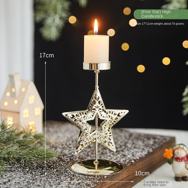 Christmas Candle Holder Tray for Elegant Centerpieces