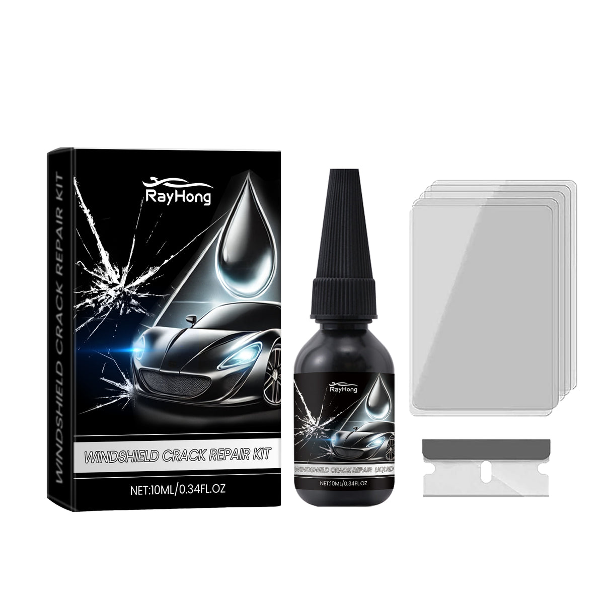 DIY Windshield Repair Kit for Small Cracks & Chips