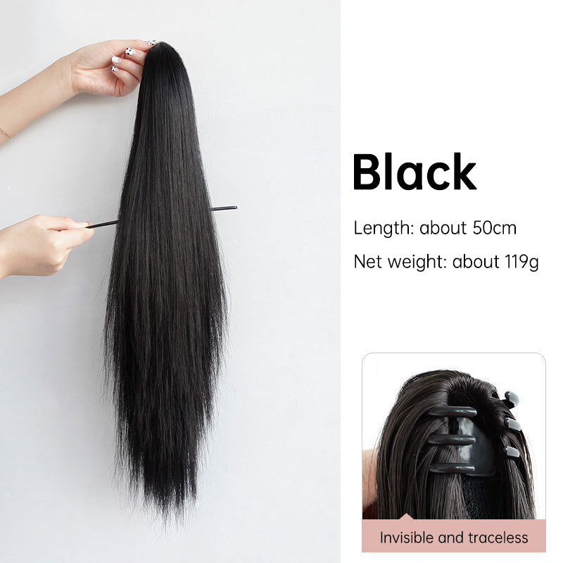 Clip-In Ponytail Wig for Long, Sleek High-Volume Hair