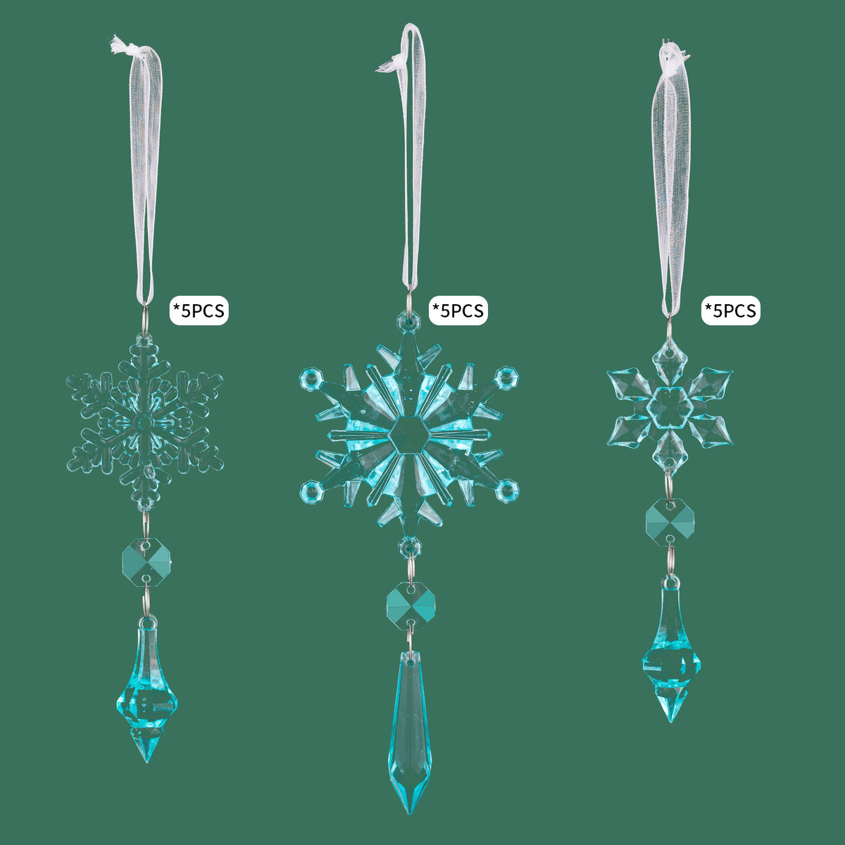 Christmas Snowflake Ornaments for Icy Tree Sparkle