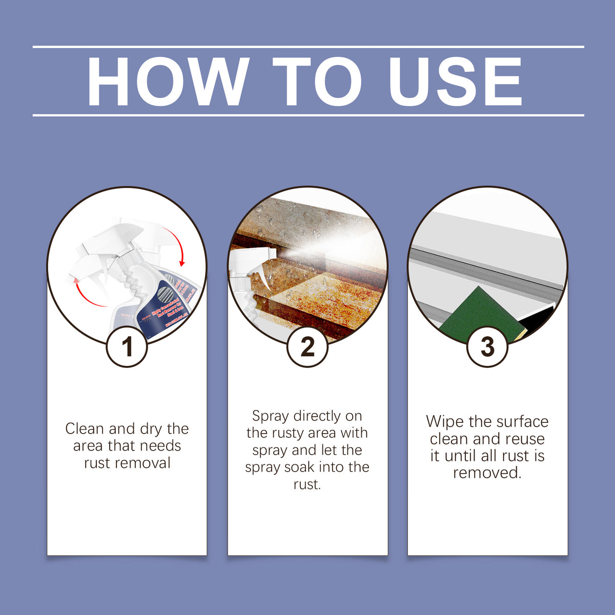 Steel Rust Remover Spray for Lasting Metal Protection