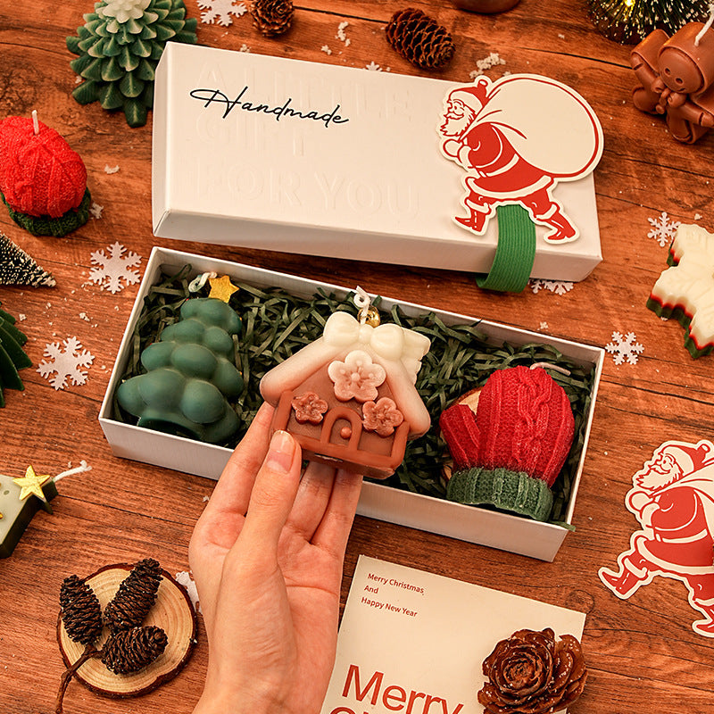 Handmade Christmas Candle Gift Set for Cozy Holiday Decor