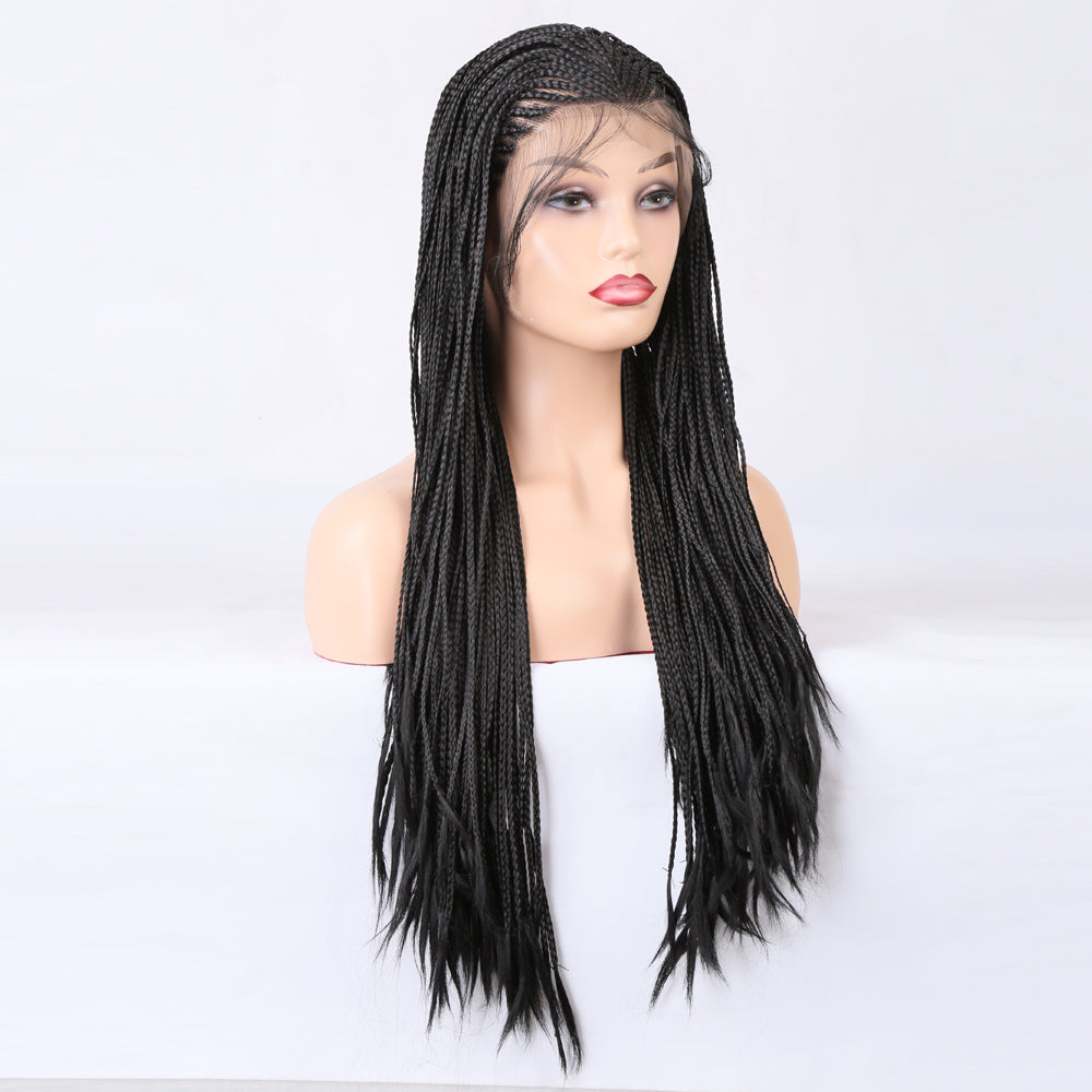 Long Box Braid Wig for Black Women, Instant Full Style