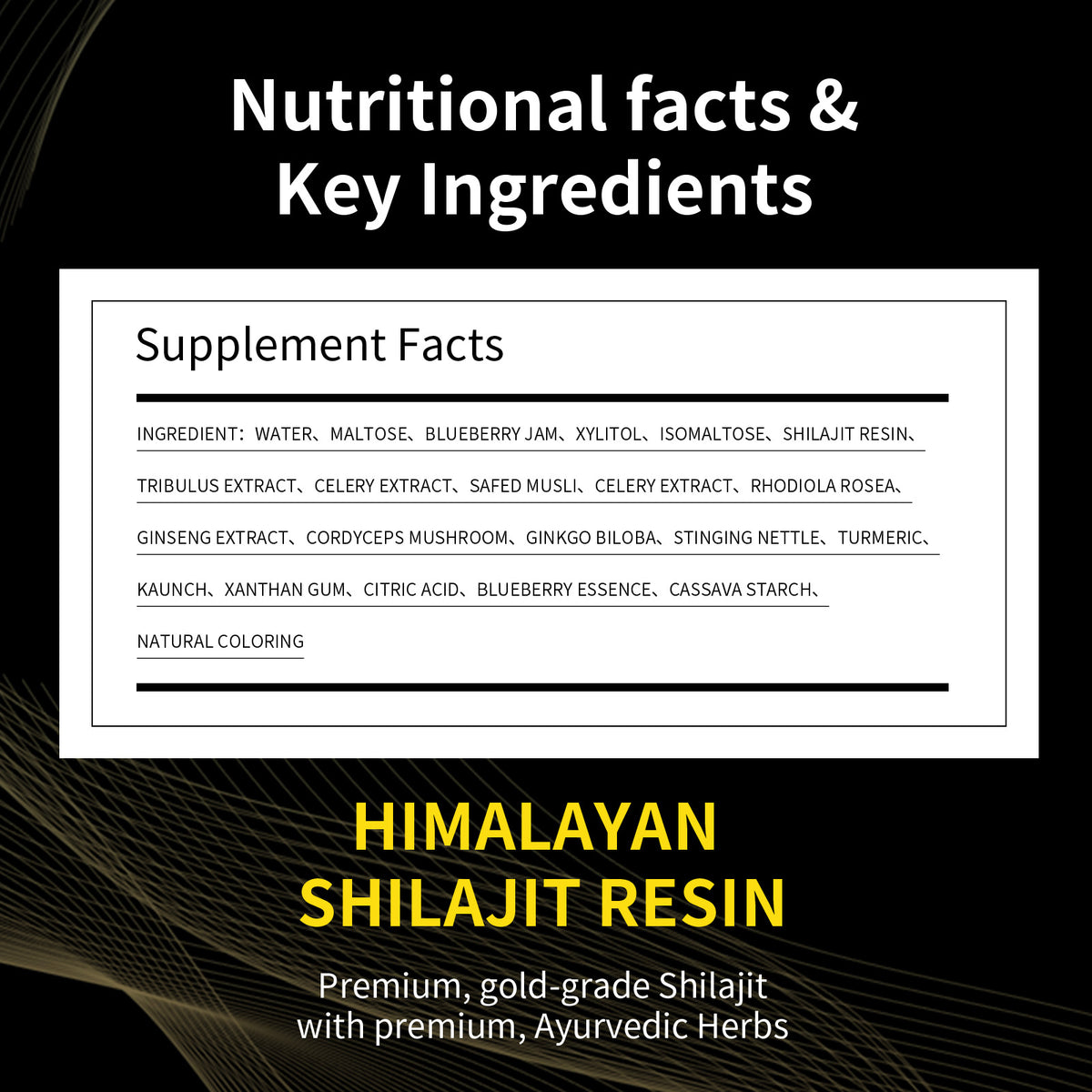 Himalayan Shilajit Extract Syrup — Caffeine‑Free