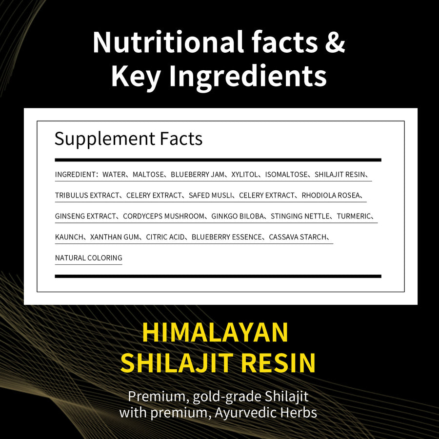 Himalayan Shilajit Extract Syrup — Caffeine‑Free