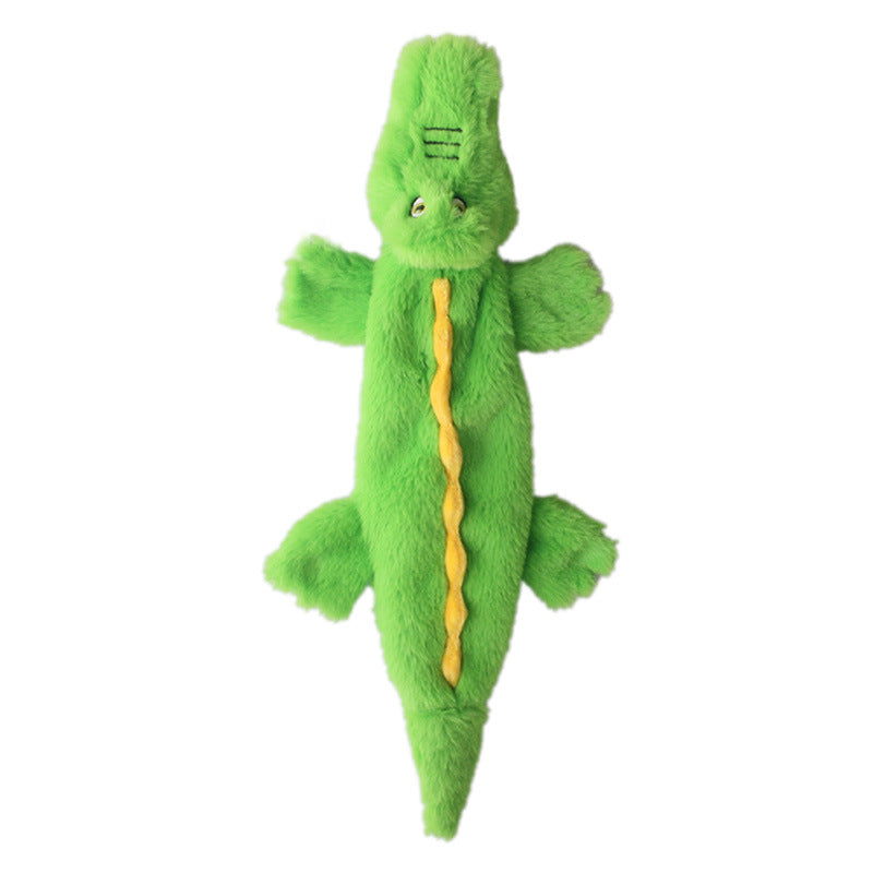 Plush Crocodile Dog Toy for Indoor Boredom Relief