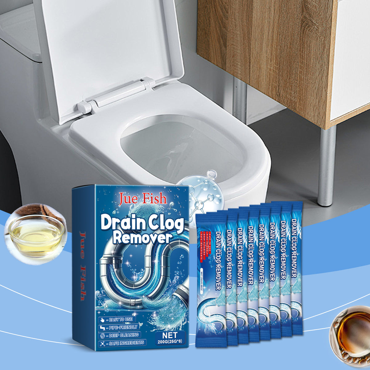 Drain Cleaning Powder for Quick Clog Relief at Home