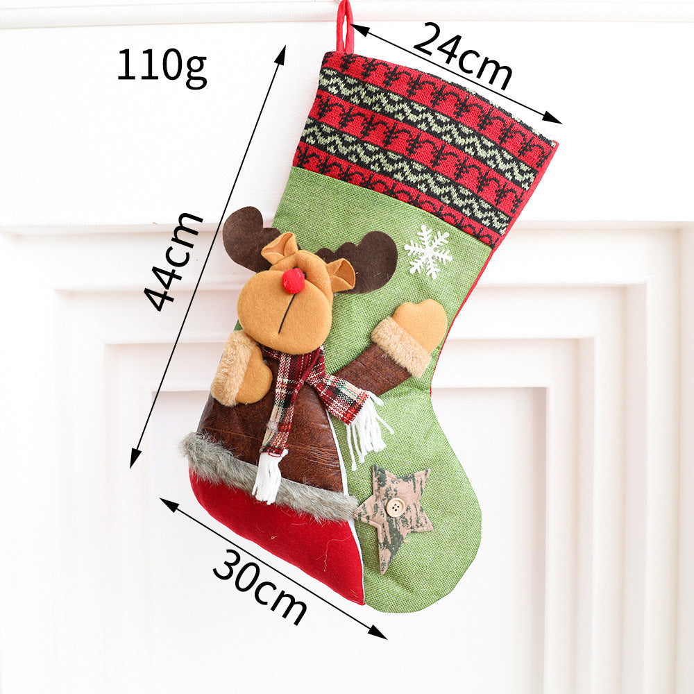 Christmas Stockings With 3D Characters for Festive Mantels