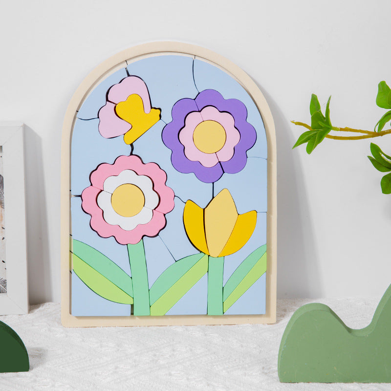 3D Wooden Children's Puzzle for Focus & Early Learning