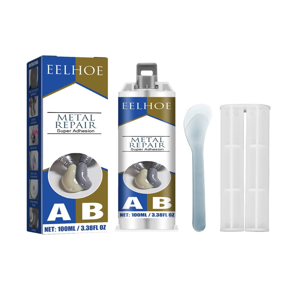 Metal Repair Glue for Cracks, Leaks and High-Heat Repairs