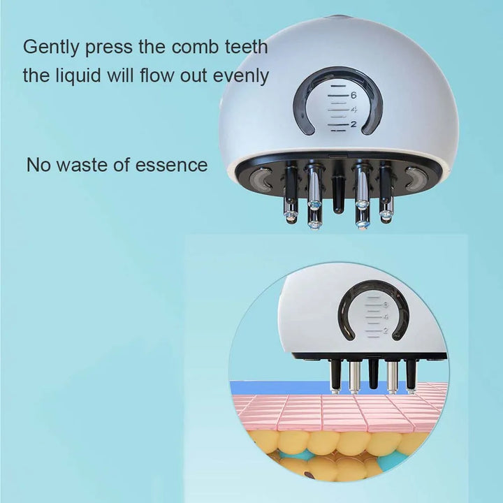 LED Scalp Applicator Hair Growth Liquid Comb with Light