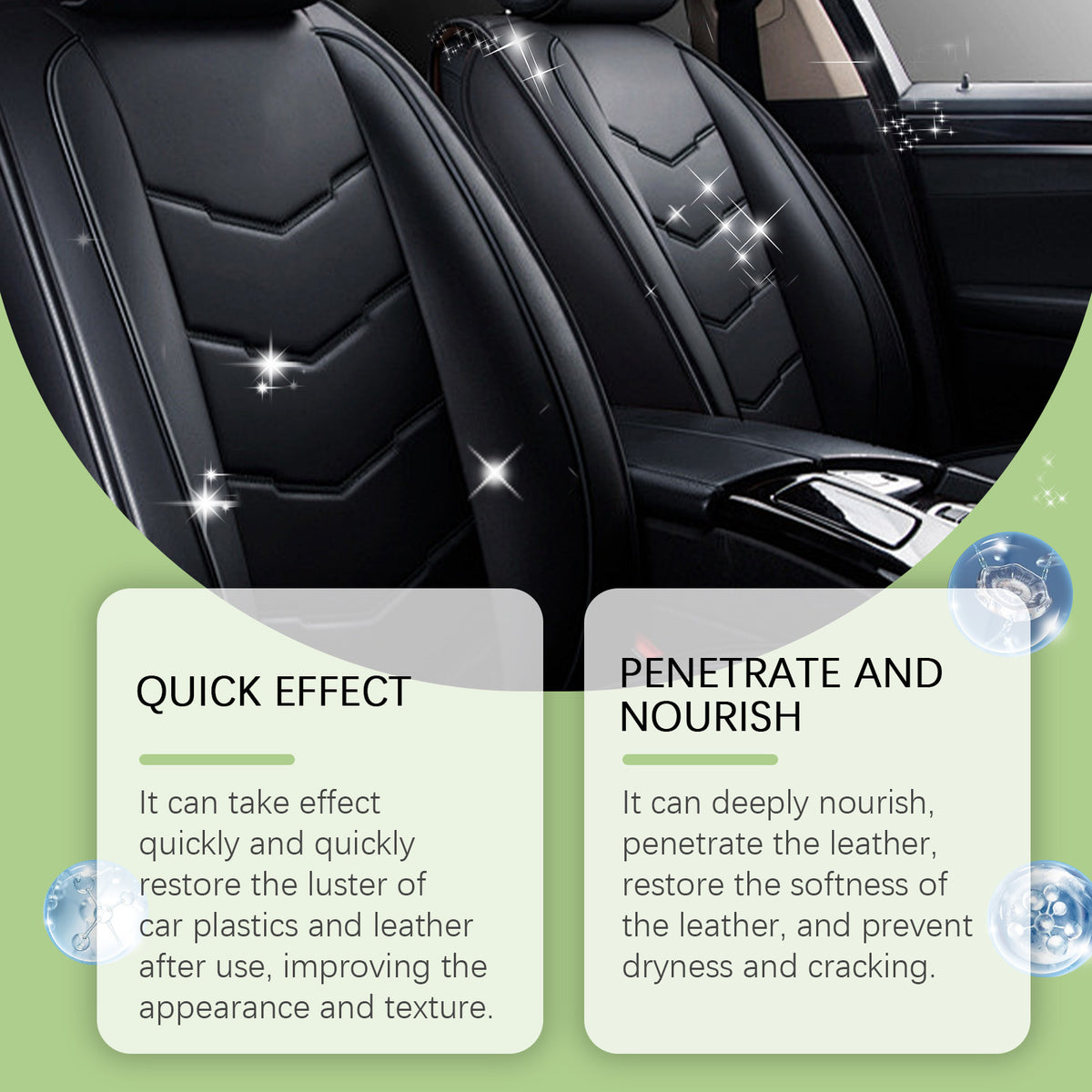 Car Leather Restorer Spray for Shine, Softness & Care