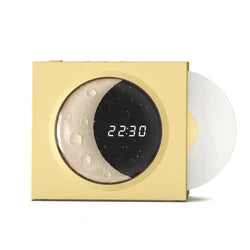 Retro Moon Bluetooth Speaker Clock and Night Light Lamp