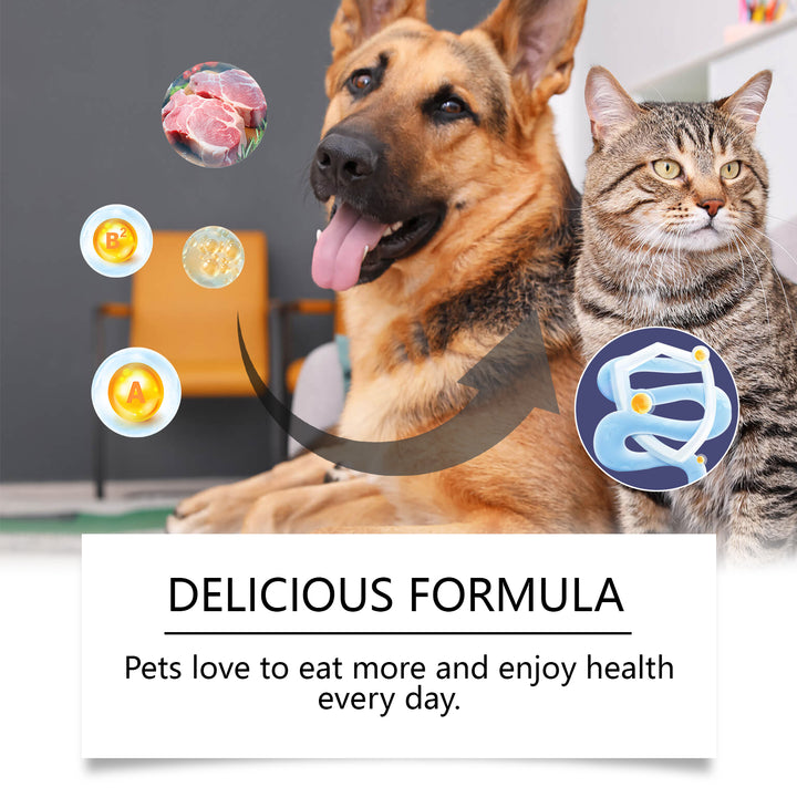 Chewable Pet Probiotic Tablets for Cats & Dogs Daily