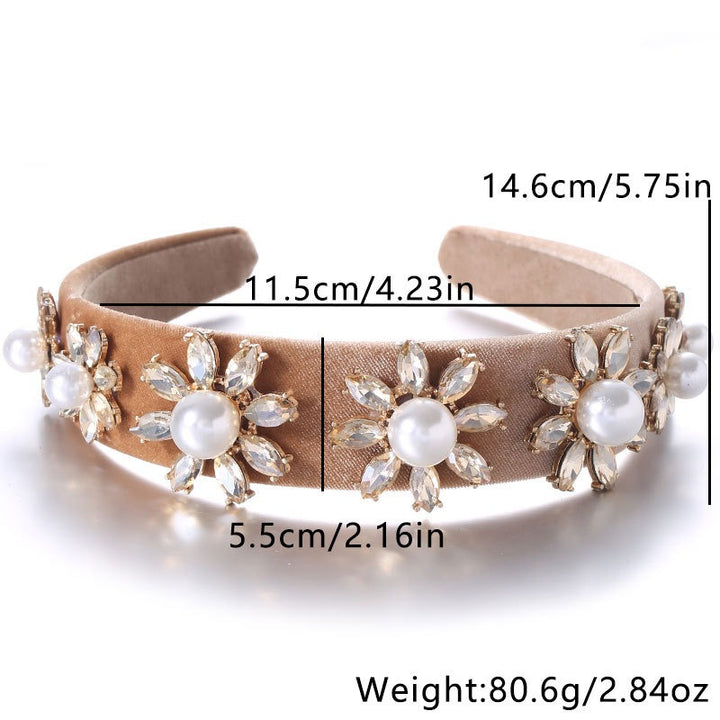 Pearl Flower Headband for Glamorous Occasion Style