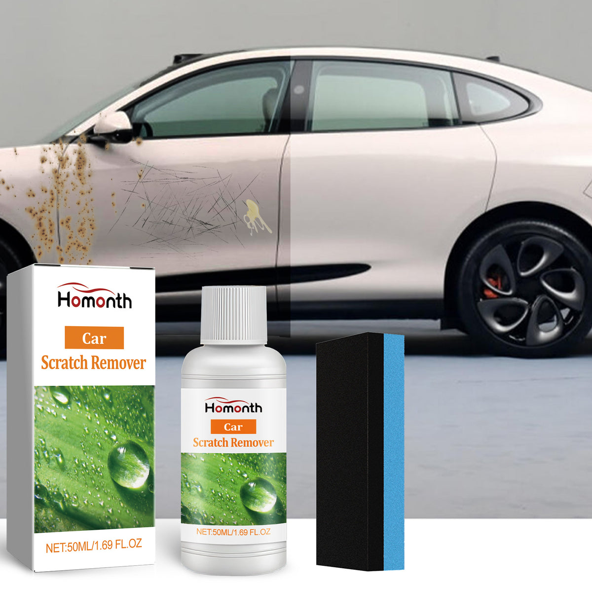 Car Scratch Remover Cream for Minor DIY Paint Scuffs