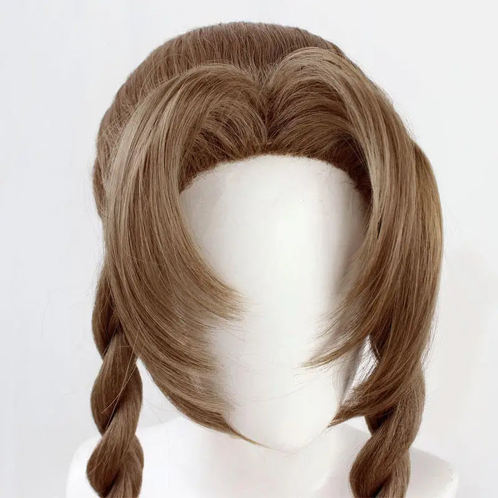 Aerith Cosplay Wig With Long Braids for Conventions