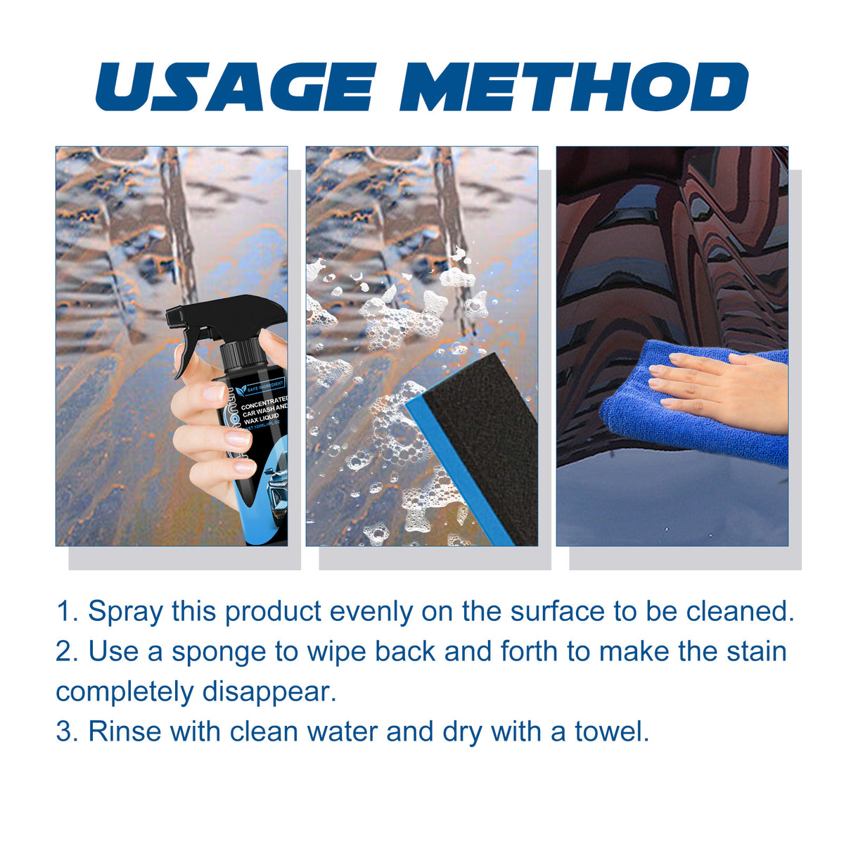 Car Wash And Wax Spray For Easy Exterior Cleaning