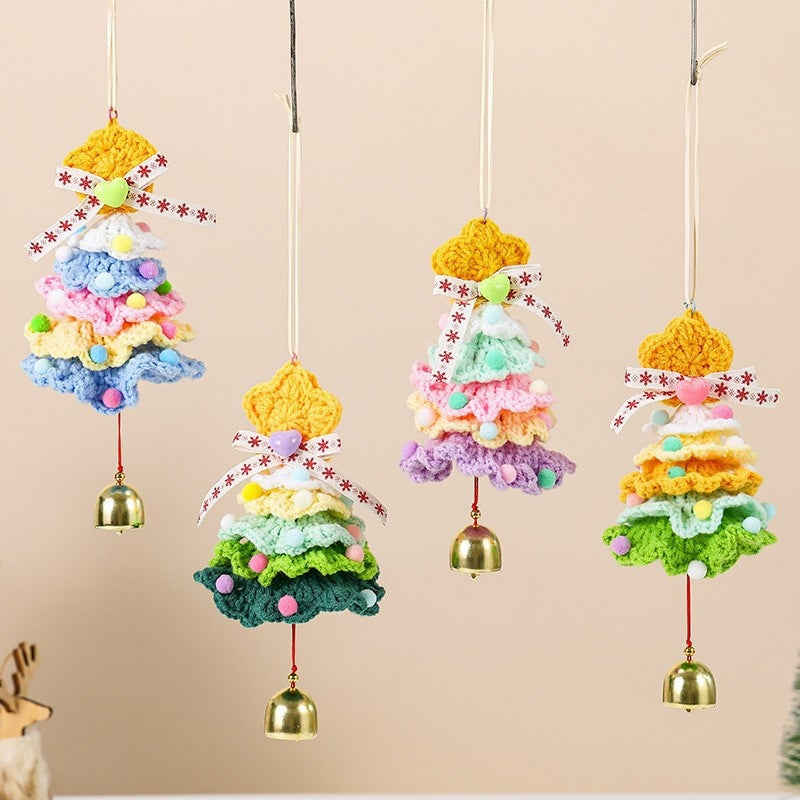 Knitted Christmas Tree Ornament Decor for Cozy Homes