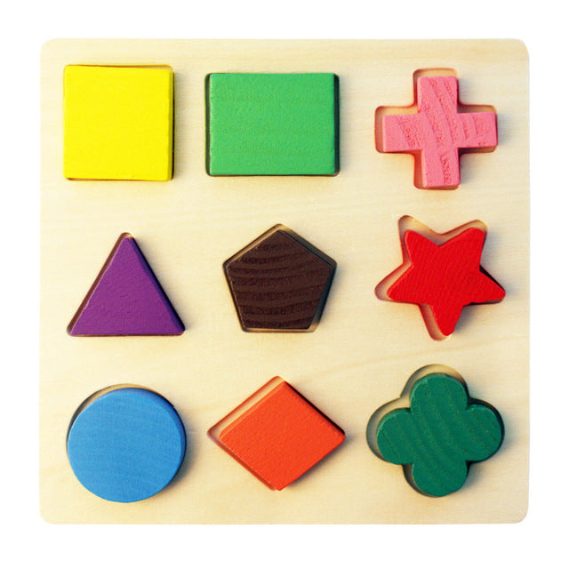Wooden Shape Puzzle Toy for Screen-Free Learning Fun