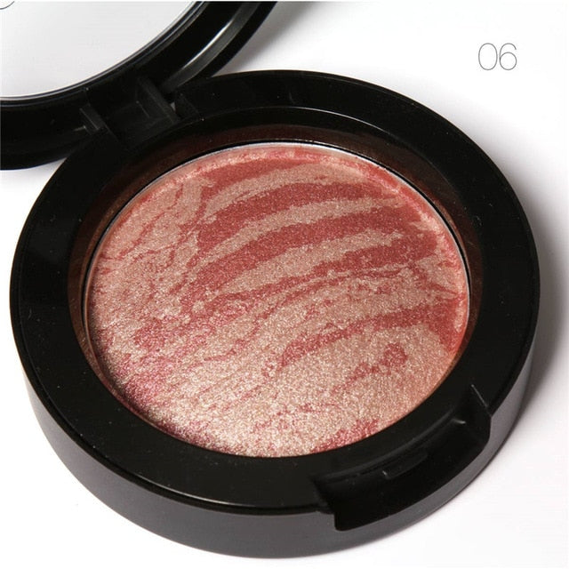 Baked Blush 6-Color Palette for Naturally Radiant Cheeks