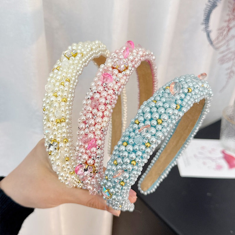 Baroque Pearl Headband for Romantic Statement Style