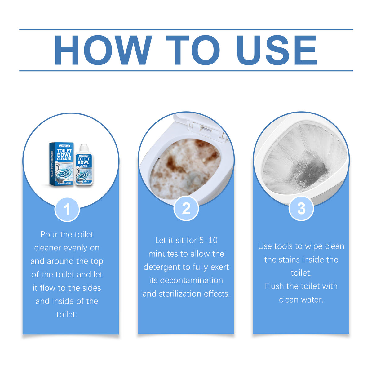 Toilet Bowl Cleaner for Stubborn Stains & Freshness